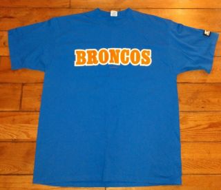 Starter 1996 Vintage John Elway T Shirt Broncos Rare Shape Embroidered