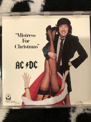 Ac/dc - Mistress For Christmas Rare Promo Cd Single Nm