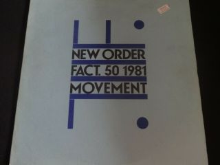 Order " Movement " Lp.  1st (u.  K) Pressing (fact 50) 1981.  Very Rare