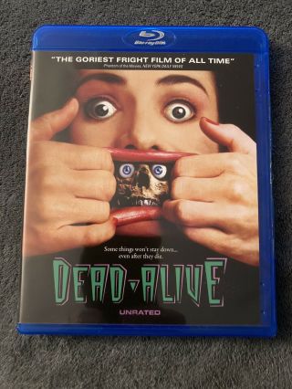 Dead Alive 1992 Blu Ray Unrated Horror Cult Gore Oop Rare Braindead Zombie