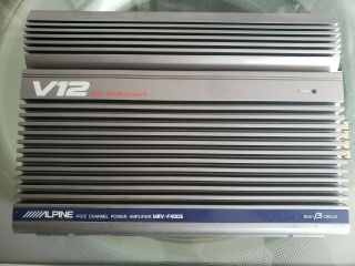 Old School Alpine Mrv - F400s V12 4 Channel Amplifier Rare Flagship Japan 4parts