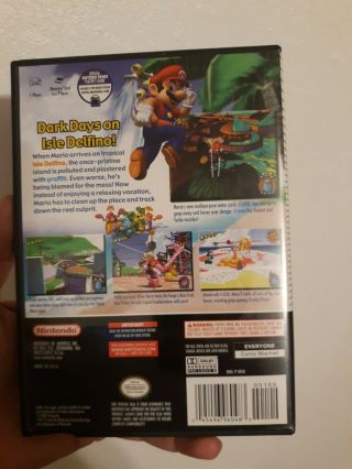 Mario Sunshine (GameCube,  2002) Rare Kmart variant.  cib 2