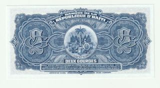 Haiti 1979 2 P.  231A Gourdes UNC 