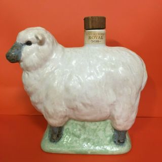 Suntory Whisky Royal Zodiac Bottle (empty) Sheep Vintage Rare F/s