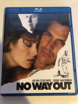 No Way Out [blu - Ray] By Kevin Costner,  Gene Hackman,  Sean Young Rare,  Oop,  Vg