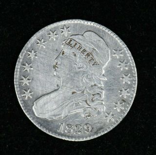 1829 Bust Half Vf - Xf Details Rare 99c Witter Coin