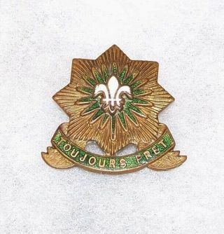 Rare Sb Ww2 2nd Armored Cavalry Regiment Dui Crest Badge,  J.  R.  Gaunt