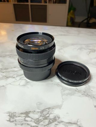 Mc Kiron 28mm F/2 Wide Angle Prime Lens For Nikon Rare