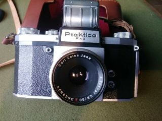 Rare Praktica Fx3 Automatic Camera with case and lens.  Not 2