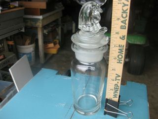 Rare 16 Oz Heisey Rooster Rc Cobel 3 Peice Individual 11 1/4 " Cocktail Shaker