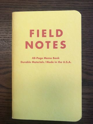 Field Notes - Fnc - 06 - Packet Of Sunshine - Rare - Pos