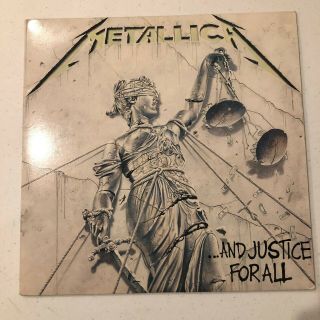 Metallica:.  And Justice For All Vinyl Lp Record Metal,  Rare Early Pressing