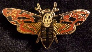 Silence Of The Lambs Movie Death Head Moth Promo Pin - Rare
