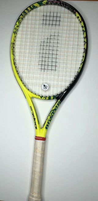 Rare Dunlop Idapt Force 100 Sq.  In.  Tennis Racket Grip 2 Vg