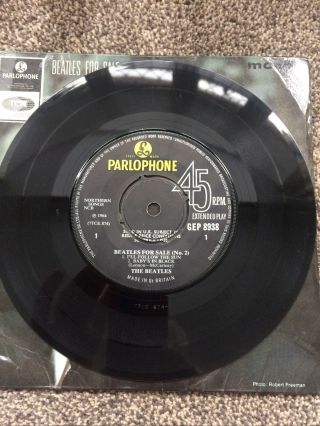 THE BEATLES No 2 1964 U.  K.  EP PARLOPHONE GEP 8938 And Rare. 2