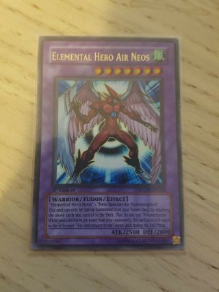Elemental Hero Air Neos 1st Edition Ston - En034 Rare (see Pictures)