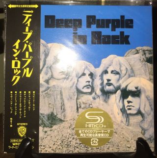Deep Purple - In Rock,  Promo Japan Mini Lp Shm Cd W/obi Wpcr - 13110,  Very Rare Oop