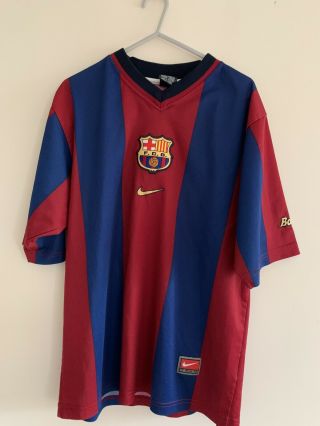 Rare Rivaldo 11 Barcelona 1998/99 Home Football Shirt Great Adult Small