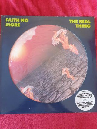 Faith No More The Real Thing Numbered Limited Edition 3678 Picture Disc Rare