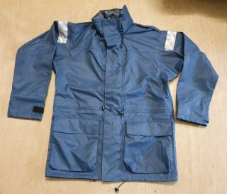 Rare British Raf Issue Blue Mvp Foul Wet Weather Smock Jacket 180/96 Uk