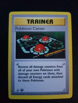 /nm Pokemon Center 1st Edition Shadowless Base Set (36/102) Pokemon Card