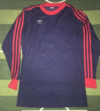Rare Vintage 80’s Adidas Football Shirt Size M Long Sleeve