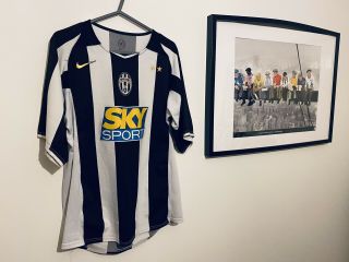 Juventus Nike Home Football Shirt 2004/2005 Size Adults Medium Authentic Rare