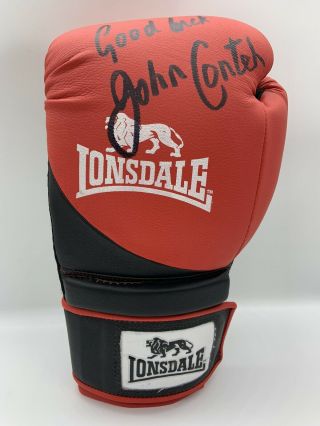 Rare John Conteh Signed Boxing Glove,  Autograph