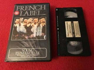 Young Emmanuelle Very Rare Big Box Vhs Video Pre - Cert Samy Frey French Label