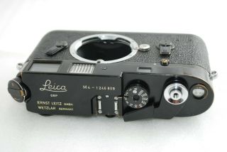 " Rare " Leica M4 Black Paint 1969 Year 35mm Rangefinder Camera 3094