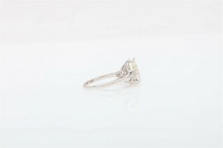 Antique 1920s $10,  000 2ct Old Pear Cut VS Diamond Platinum Wedding Ring RARE 3