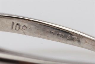 Antique 1920s $10,  000 2ct Old Pear Cut VS Diamond Platinum Wedding Ring RARE 4