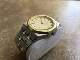 Bulova Royal Oak Automatic Vintage Swiss Men ' s Wristwatch Very Rare Two Tone 6