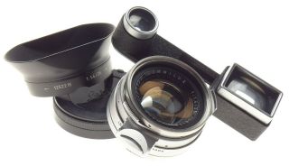 Steel Rim Summilux 1.  4/35mm Rare Fast Leica Lens Ollux Leitz Canada Googles F=35