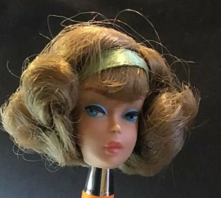 Vintage Barbie American Girl Side Part “Sears Exclusive” Doll Head - Rare 4
