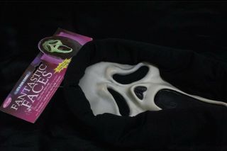 Scream Mask Fantastic Faces Fun World Gen 1 Ghost Face Rare Deluxe Tag Grail 4