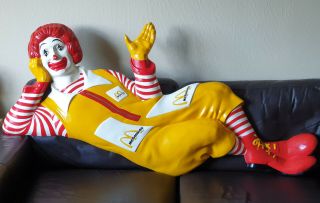Rare Ronald Mcdonald Plaque Mcdonalds Restaurant Clown Art Fiberglass