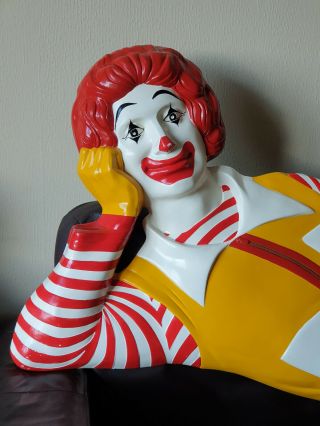 Rare Ronald McDonald Plaque McDonalds Restaurant Clown Art Fiberglass 2