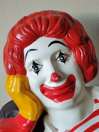 Rare Ronald McDonald Plaque McDonalds Restaurant Clown Art Fiberglass 5