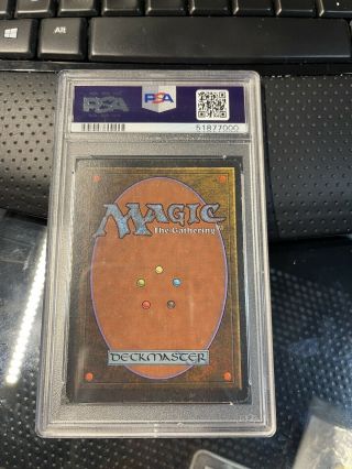 MOX RUBY Unlimited PSA Graded Ex 5 Magic Card MTG 1993 Reserve List Power Nine 3