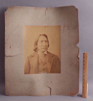 Rare Important Antique Western American Indian Photograph Lakota Chief Red Cloud