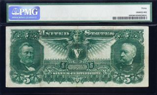 Awesome RARE Crisp Choice VF,  1896 $5 EDUCATIONAL Silver Certificate PMG 30 3
