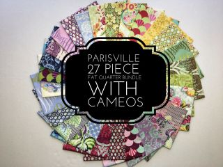 Tula Pink Parisville 27 Piece Fat Quarter Bundle Includes Cameos Oop Htf Rare