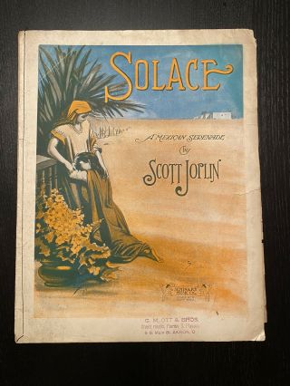 Solace - Sheet Music - Extremely Rare - By Scott Joplin (1909)