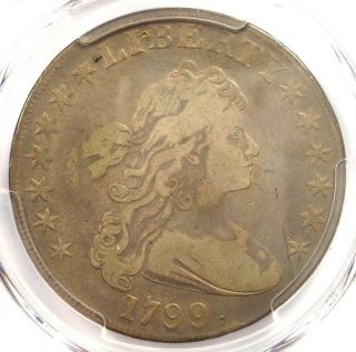 1799 Draped Bust Silver Dollar $1 Coin Bb - 163 B B - 10 - Pcgs Fine Detail - Rare