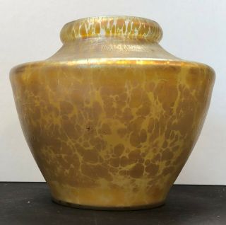 Antique Loetz Art Glass Vase,  Signed With Arrows And Stars " Austria " 1898 Rare