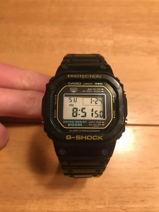 (extremely Rare) G - Shock 1983 Release G Shock First Model Dw - 5000c - 1b