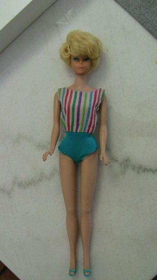 Rare European Barbie Bubble Cut Side Part American Girl Legs & Rare Suit 2