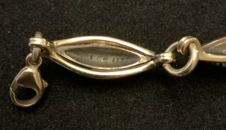 RARE Georg Jensen Denmark Sterling Silver 18k Bracelet 425B Lene Munthe Design 6