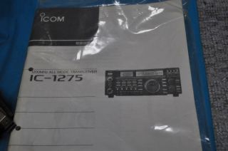 ICOM IC - 1275 1200MHz 1.  2GHz All mode 10w confirmed it Rare 6
